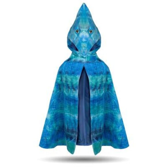 New w/Tag-Great Pretenders Blue `Cape Dinosaur - Pterodactyl Hooded - Picture 1 of 16